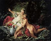Francois Boucher Leda and the Swan oil on canvas